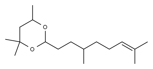 2-(3,7-dimethyloct-6-enyl)-4,4,6-trimethyl-1,3-dioxane|