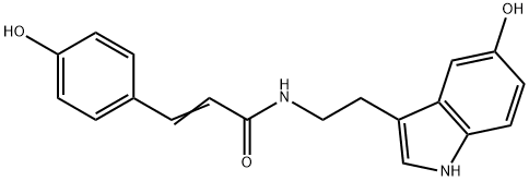 N-(P-香豆酰)-羟色胺, 68573-24-0, 结构式