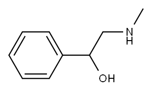 DL-ALPHA-(甲胺基甲基)苄醇 结构式