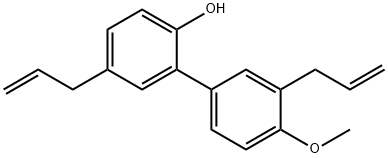 4'-甲氧基-3',5-二-2-丙烯基-(1,1'-联苯)-2-醇 结构式