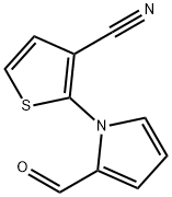 2-(2-甲酰基-1H-吡咯-1-基)噻吩-3-甲腈, 68593-68-0, 结构式
