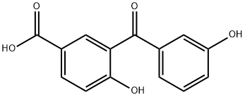 4-Hydroxy-3-(3-hydroxybenzoyl)benzoic acid Structure