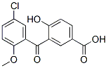 3-(5-Chloro-2-methoxybenzoyl)-4-hydroxybenzoic acid 结构式
