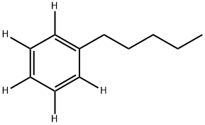 N-PENTYLBENZENE-2,3,4,5,6-D5, 68639-73-6, 结构式