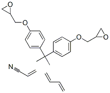 2-PROPENENITRILE-1,3-BUTADIENE, CARBOXY TERMINATED-BISPHENOL A DIGLYCIDYL ETHER POLYMER 结构式