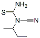 Thiourea,  N-cyano-N-(1-methylpropyl)- Structure