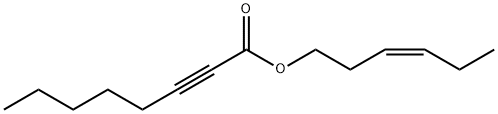 2-辛炔酸-顺-3-己烯-1-基酯 结构式