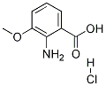 Benzoic acid, 2-aMino-3-Methoxy-, hydrochloride 结构式