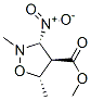 4-Isoxazolidinecarboxylicacid,2,5-dimethyl-3-nitro-,methylester,(3alpha,4beta,5alpha)-(9CI) 结构式
