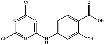5-(4,6-Dichloro-1,3,5-triazin-2-ylamino)-2-hydroxybenzoic acid Structure
