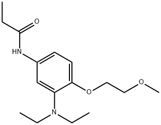 N-[3-(Diethylamino)-4-(2-methoxyethoxy)phenyl]propanamide 结构式