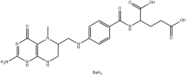5-甲基四氢叶酸钡盐 结构式