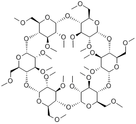 HEXAKIS (2,3,6-TRI-O-METHYL)-Α-CYCLODEXTRIN, 68715-56-0, 结构式