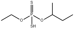 O-sec-butyl O-ethyl hydrogen dithiophosphate 结构式