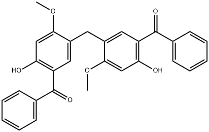 5,5`-甲烯双(2-羟基-4-甲氧基二苯甲酮) 结构式