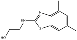 Ethanol, 2-[(4,6-dimethyl-2-benzothiazolyl)amino]- (9CI) 结构式