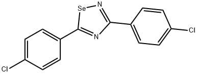 3,5-Bis(4-chlorophenyl)-1,2,4-selenadiazole 结构式