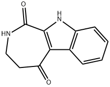 3,4-Dihydro-2H,10H-azepino[3,4-β]indole-1,5-dione 结构式
