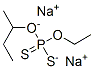 sodium O-(sec-butyl) O-ethyl dithiophosphate Structure
