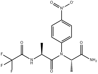 trifluoroacetyl-dialanine-4-nitroanilide 结构式