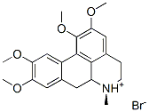 (R)-5,6,6a,7-tetrahydro-1,2,9,10-tetramethoxy-6-methyl-4H-dibenzo[de,g]quinolinium bromide 结构式