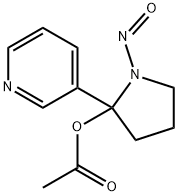 1-Nitroso-2-(3-pyridinyl)-2-pyrrolidinol acetate (ester) 结构式
