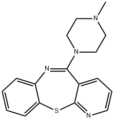 5-(4-methylpiperazin-1-yl)pyrido[2,3-b][1,5]benzothiazepine 结构式