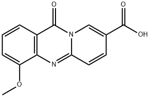 11H-Pyrido[2,1-b]quinazoline-8-carboxylic  acid,  4-methoxy-11-oxo- 结构式