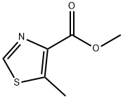 5-Methyl-4-thiazolecarboxylic acid methyl ester Structure