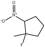 Cyclopentane, 1-fluoro-1-methyl-2-nitro- (9CI) Structure