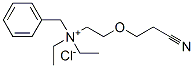 benzyl[2-(2-cyanoethoxy)ethyl]diethylammonium chloride Structure