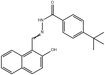 p-(tert-butyl)[(2-hydroxy-1-naphthyl)methylene]benzohydrazide Structure