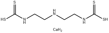 [Iminobis(2,1-ethanediyl)]bis(dithiocarbamic acid)calcium salt Structure