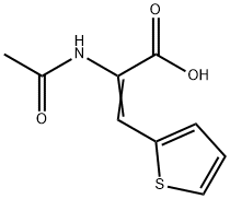 2-(Acetylamino)-3-(2-thienyl)-2-propenoicacid 结构式