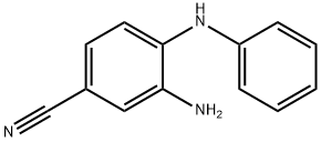 3-氨基-4-(苯基氨基)苯腈, 68765-52-6, 结构式