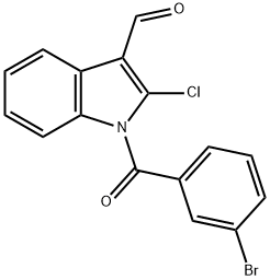 1-(3-broMobenzoyl)-2-chloro-1H-indole-3-carbaldehyde Structure