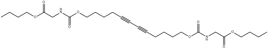 5,7-DODECADIYN-1,12-DIOL BIS[N-(BUTOXYCARBONYLMETHYL)CARBAMATE] 结构式