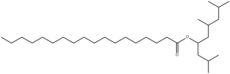 3,5-dimethyl-1-(2-methylpropyl)hexyl stearate 结构式