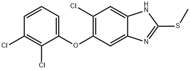 三氯苯达唑, 68786-66-3, 结构式