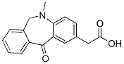 6,11-Dihydro-5-methyl-11-oxo-5H-dibenz[b,e]azepine-2-acetic acid 结构式