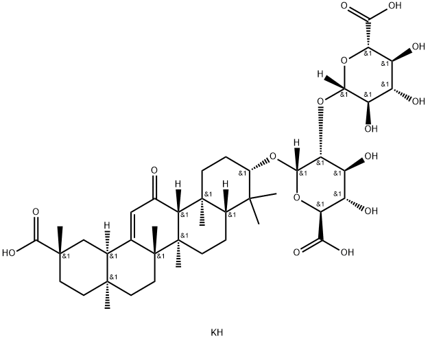 甘草酸二钾盐, 68797-35-3, 结构式