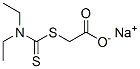 sodium [[(diethylamino)thioxomethyl]thio]acetate 结构式