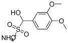 ammonium alpha-hydroxy-3,4-dimethoxytoluene-alpha-sulphonate 结构式