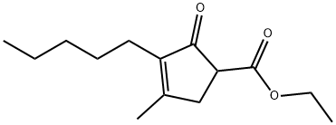ethyl 4-methyl-2-oxo-3-pentylcyclopent-3-enecarboxylate 结构式