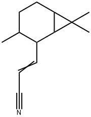 3-(3,7,7-trimethylbicyclo[4.1.0]hept-2-yl)acrylonitrile 结构式