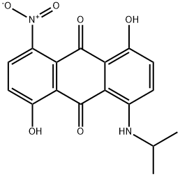 1,5-dihydroxy-4-[(1-methylethyl)amino]-8-nitroanthraquinone 结构式