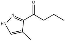 1-Butanone,  1-(4-methyl-1H-pyrazol-3-yl)- Structure