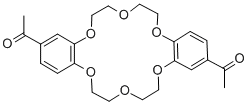 4',4''(5'')-二乙酰二苯并-18-冠-6-醚 结构式