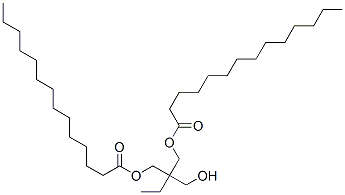2-ethyl-2-(hydroxymethyl)propane-1,3-diyl dimyristate 结构式