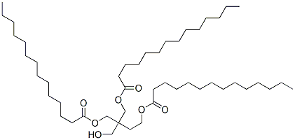 2-(hydroxymethyl)-2-[(myristoyloxy)ethyl]propane-1,3-diyl dimyristate 结构式